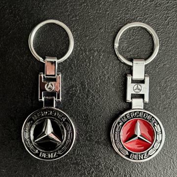 MERCEDES- Metalni privjesak za ključeve za automobil, dvostrani privje
