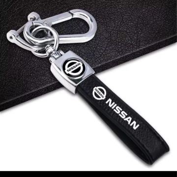 NISSAN-Kožni privjesci za ključeve od auta, držač za ključeve s kopčom