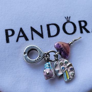 Privjesak pandora srebro Sretan rođendan / Happy birthday