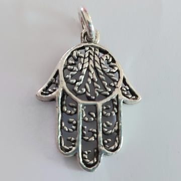 PRIVJESAK SREBRO 925,DRVO ŽIVOTA,HAMSA,,AMULET