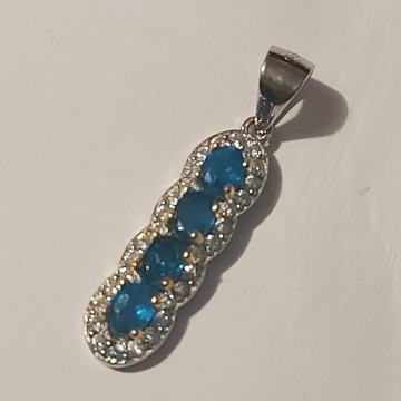 Privjesak srebro 925,apatit