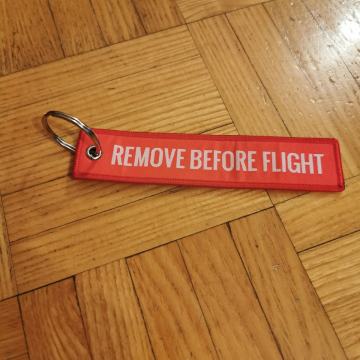 Privjesak traka REMOVE BEFORE FLIGHT,NOVO!!