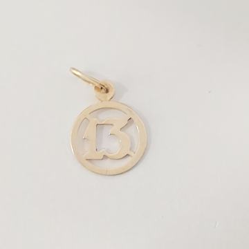 ZLATNI PRIVJESAK 14K BROJ 13 0,40G ***DO 24 RATE*** R1!