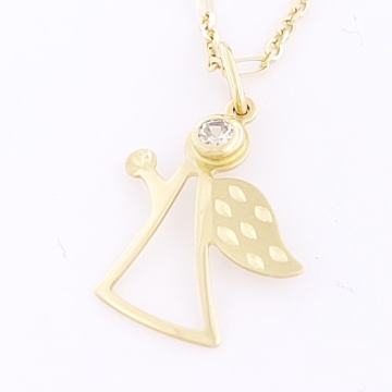 ZLATNI PRIVJESAK ANĐEO 14K (585) 0,69 grama NOVO • GOLD SHOP •