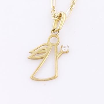 ZLATNI PRIVJESAK ANĐEO 8K (333) 0,26 grama NOVO • GOLD SHOP •