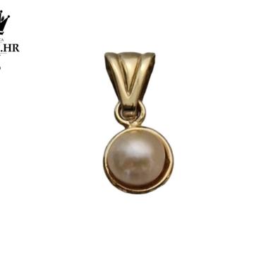 ZLATNI PRIVJESAK S BISEROM 1,24g 14k / R1, RATE!