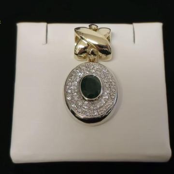 ZLATNI PRIVJESAK S DIJAMANTIMA 0,57ct / R1, RATE !