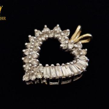 ZLATNI PRIVJESAK S DIJAMANTIMA 0,73ct / R1, RATE !