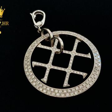 ZLATNI PRIVJESAK SA DIJAMANTIMA 1,38ct / R1, RATE !