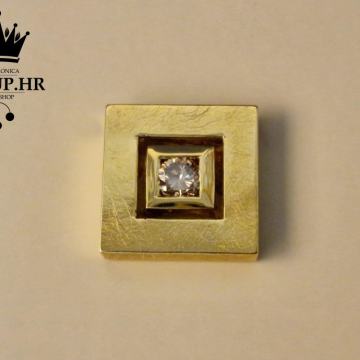 ZLATNI PRIVJESAK 18K S DIJAMANTOM 0,25ct 6,36g / R1, RATE!