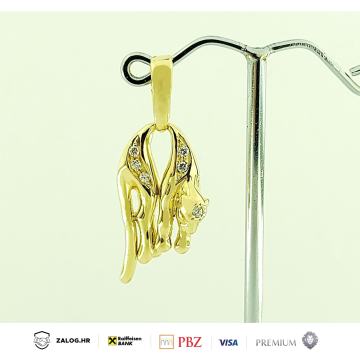 ZLATNI PRIVJESAK JAGUAR 14K 4.90G **DO 24 RATE** R1!