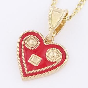 ZLATNI PRIVJESAK LICITARSKO SRCE 14K (585) 1,73g NOVO • GOLD SHOP