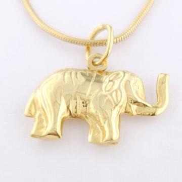 ZLATNI PRIVJESAK MALI SLON 14K (585) 1,07g NOVO • GOLD SHOP •