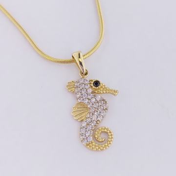 ZLATNI PRIVJESAK MORSKI KONJIĆ 14K (585) 1,19g NOVO • GOLD SHOP •