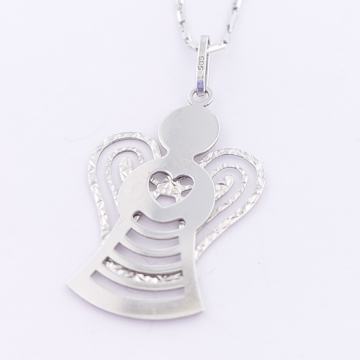 ZLATNI PRIVJESAK STILIZIRANI ANĐEO 14K (585) 0,58g NOVO • GOLD SHOP •