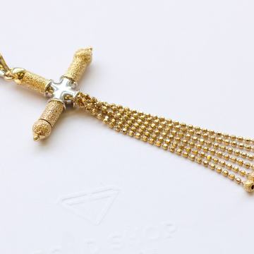 ZLATNI DIZAJNERSKI KRIŽ 14K (585) 6,31 grama NOVO • GOLD SHOP •