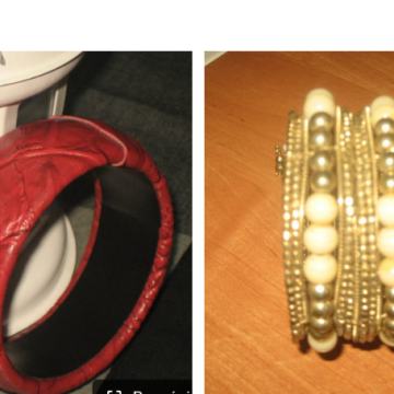 NARUKVICA  -  NOVO - crvena i zlatna