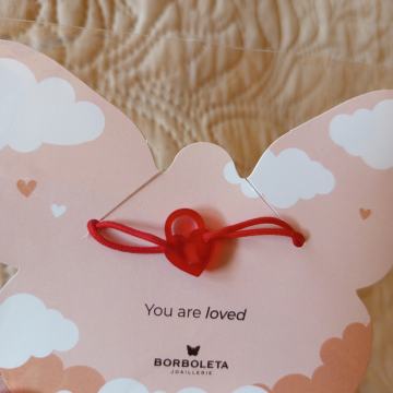 Barboleta narukvica srce-lokot