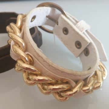 Kožna narukvica s detaljem lanca
