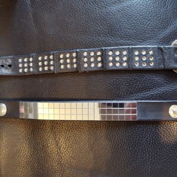 Crne kožne narukvice - SAMO 70 kn