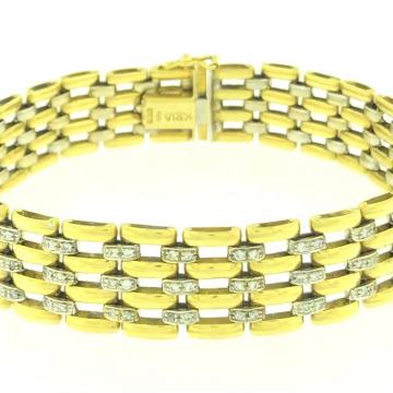 DIJAMANTNA NARUKVICA ZLATO 18K (750) 33,04 grama NOVO • GOLD SHOP •