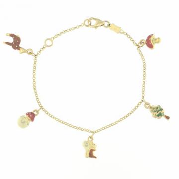 DJEČJA ZLATNA NARUKVICA 14K (585) 3,44 grama NOVO • GOLD SHOP •