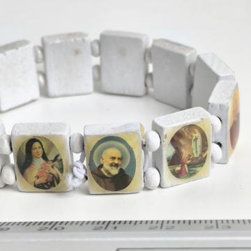 Drvena narukvica sa Svecima i Papama