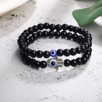 HAMSA Zaštita i lava kamen narukvica