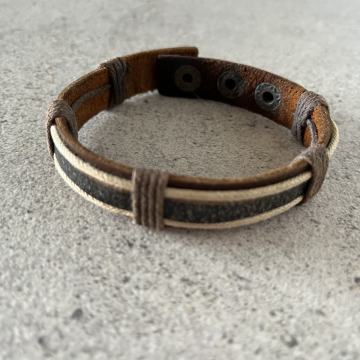 Kožna jednostruka narukvica