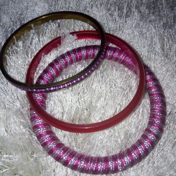 3 kom LJUBIČASTE NARUKVICE - NOVO sve za 5 eur