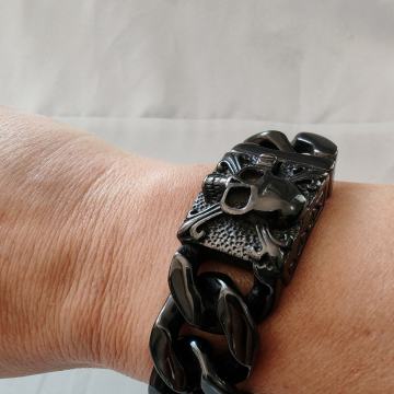 Muška masivna narukvica od nehrđajućeg čelika