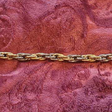 Narukvica 18Kt 750 bijelo i žuto ZLATO 35,9g trostruki lanac MASIVNO