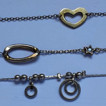 NARUKVICA 925 SREBRO "CHARM" -3 kom = 35,00 eur !!