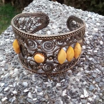 Narukvica bakar+jaspis