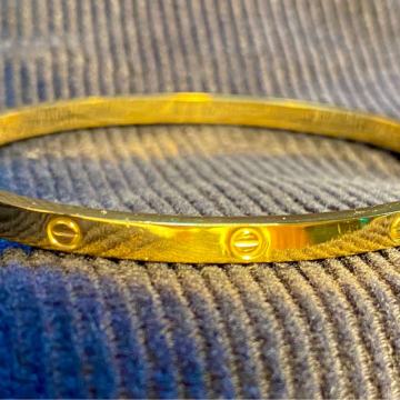 Narukvica “Cartier”, pozlaćena