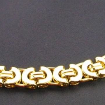 Narukvica čelik zlatna 11mm -20cm