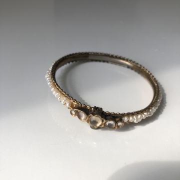 Narukvica filigranski rad - prirodni biseri i pozlata