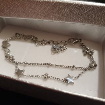 Narukvica kirurški čelik dupla sa zvjezdicama