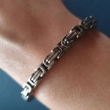 Narukvica kirurški čelik kraljevski vez 5 mm