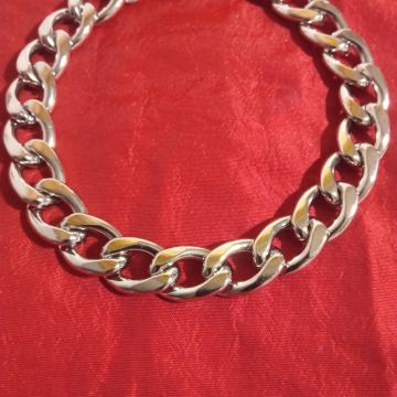 Narukvica kirurški čelik kubanski vez 11 mm, u boji čelika