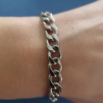 Narukvica kirurški čelik kubanski vez 7 mm