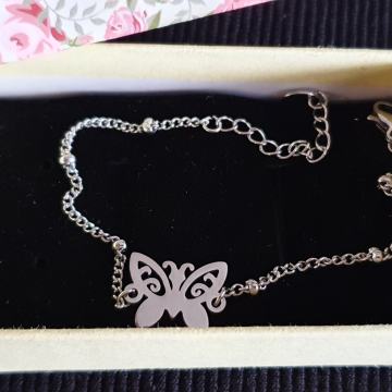 Narukvica kirurški čelik leptir