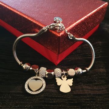 Narukvica kirurški čelik like Pandora BIRATE PRIVJESKE