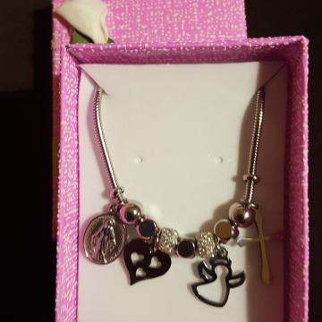 Narukvica kirurški čelik like Pandora BIRATE PRIVJESKE