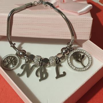 Narukvica kirurški čelik like Pandora BIRATE PRIVJESKE