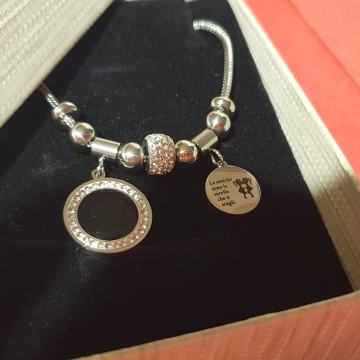 Narukvica kirurški čelik like Pandora BIRATE PRIVJESKE