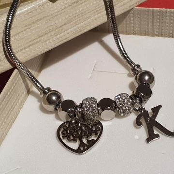 Narukvica kirurški čelik like Pandora BIRATE PRIVJESKE