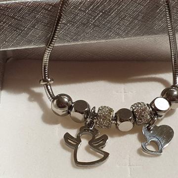 Narukvica kirurški čelik like Pandora BIRATE PRIVJESKE