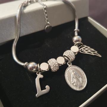 Narukvica kirurški čelik like Pandora BIRATE PRIVJESKE