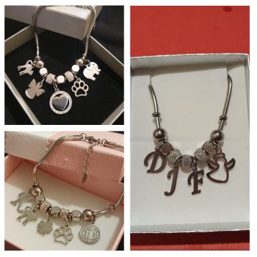 Narukvica kirurški čelik like Pandora BIRATE PRIVJESKE